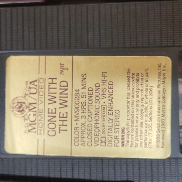 Vintage Gone With The Wind VHS Set - Picture 4 of 6
